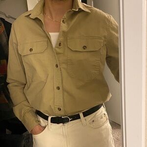 Banana Republic Khaki Casual Button-Down Shirt
